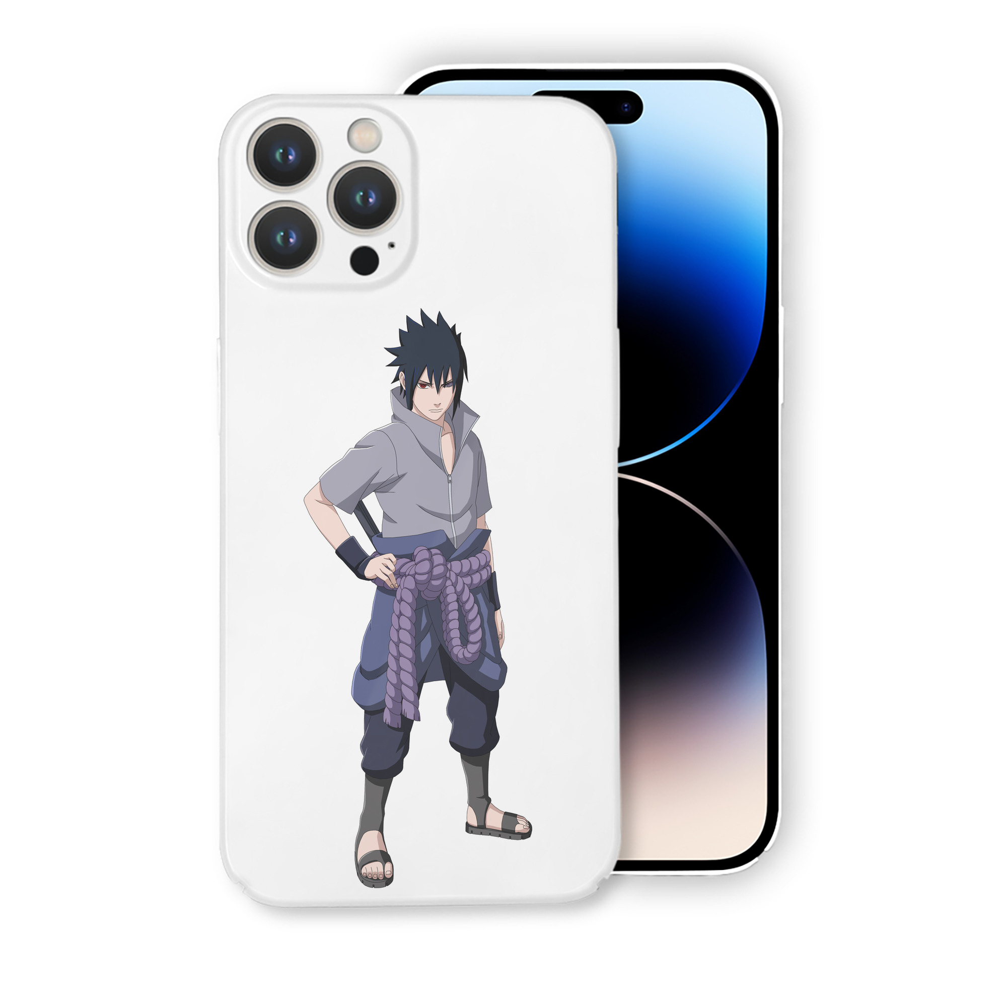（画像用） NARUTO -ナルト- うちは サスケ Uchiha Sasuke 【iPhone 14シリーズ対応】ハードケース